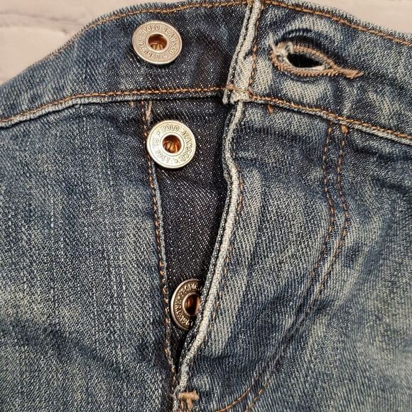 Polo Jeans Co. button fly reconstructed denim skirt - Picture 7 of 7